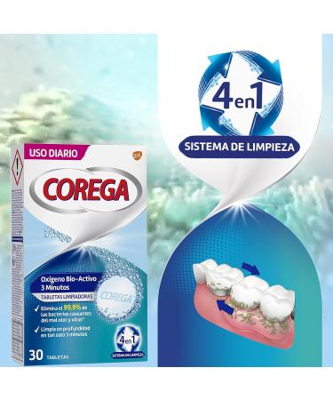 Corega Bioactive Oxygen 66 Pack - Denture Cleansing Tablets - Buy Online on GoSupps.com