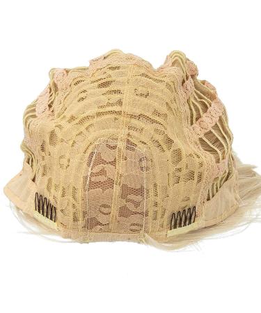 SWACC 14 Short Straight Synthetic Hair Wig with Wig Cap in Platinum Blonde - Buy Online on GoSupps.com