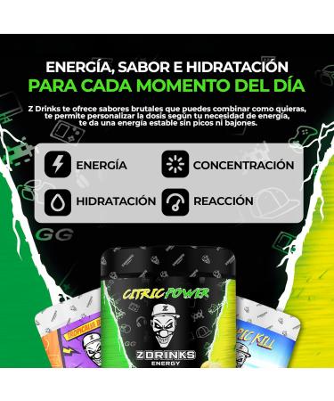 Z ZDRINKS ENERGY Z Drinks - Sugar Free Powdered Energy Drink - 40 Services Lemon Flavour Low Calorie (16 Lime) with Vitamins & Minerals - Buy Online on GoSupps.com