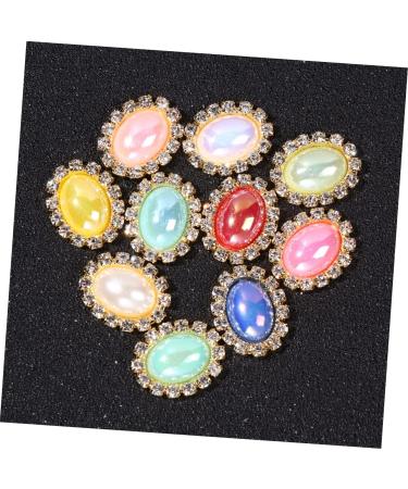 20 Pcs Pearl Crafting Supplies 2*1.5CMx2pcs Goldenx2pcs - Buy Online on GoSupps.com
