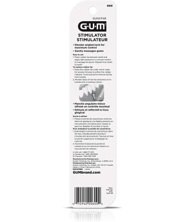 Butler G-U-M Gum Stimulator - 600R Stimulators 1 Count (Pack of 3) - Best for Gum Health - Buy Online on GoSupps.com