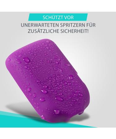 Patchinga Soft Silicone Protective Cover for Freestyle Libre Reader 1 2 & 3 - Shockproof Anti-Slip Scratch Resistant - Available in 9 Colors (Purple) - Buy Online on GoSupps.com