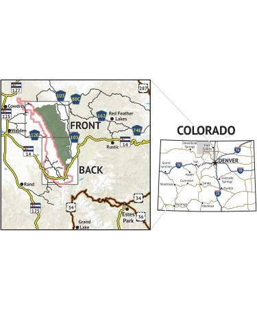 Rawah Wilderness Topographic Hiking Map - Colorado Outdoor Trail Maps 2018 - Buy Online on GoSupps.com
