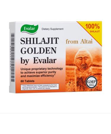 Shilajit Golden by Evalar Siberian Altai 60 Tabs - Buy Online on GoSupps.com