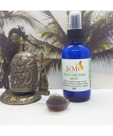 JaMi Sage Smudge Mist Spray 2 oz Bottle (2 Pack) | Clear Unwanted Energy, Restore Balance | Smokeless, Aromatherapy Fragrance with 100% Pure Essential Oils - Buy Online on GoSupps.com
