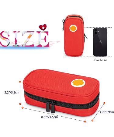 Curmio Red Cooling Bag for Insulin & Adrenaline - Travel Storage for AUVI-Q & EpiPen - Buy Online on GoSupps.com