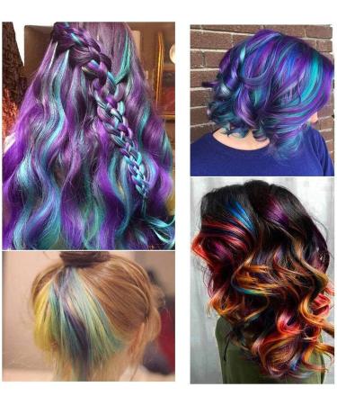 Lerkely Hair Chalk Comb Set - 10 Colors Temporary Hair Color for Girls | Washable Chalk Pens | Halloween Gift Idea - Buy Online on GoSupps.com
