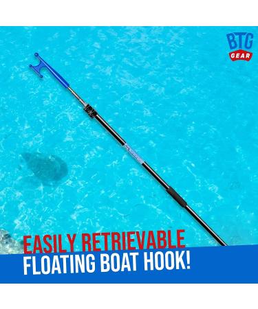 BTG GEAR Marine-Grade Telescoping Boat Pole | 5' to 8.5' w/Removable Hook | Extra-Strong Aluminum | For Boats up to 40ft - Buy Online on GoSupps.com