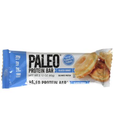 Julian Bakery PALEO Protein Bar Glazed Donut 12 Bars 2.12 oz (60 g) Each