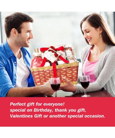 Rose & Jasmine Bath & Shower Set - Home Spa Gift Basket for Women & Men | Relaxing Spa Kit with Bath Salts, Shower Gel | Perfect Gift for Birthday - Buy Online on GoSupps.com