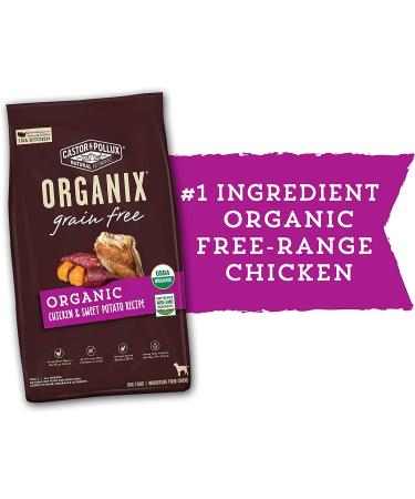 Castor & Pollux Organix Organic Chicken Dog Food - 10 lb Sweet Potato Recipe - Buy Online on GoSupps.com