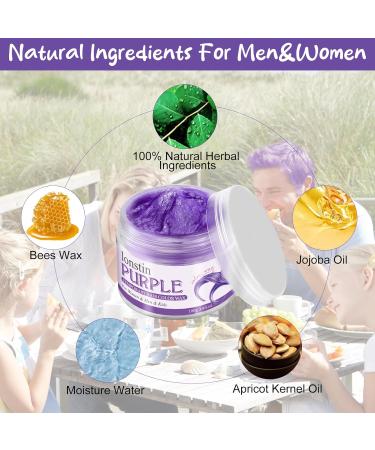 Lonstin Purple Temporary Hair Color Wax - Wash Out Dye for Men & Women | Perfect for Christmas Halloween & Role Playing - Buy Online on GoSupps.com