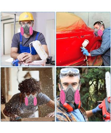 Ayybf Reusable Half Face Cover with 607 Sponge Filter for Painting and Dust Protection Medium - Buy Online on GoSupps.com