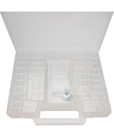 55-Piece Bead Organizer Carrying Case with Removable Compartments, Scoop, and Tweezer - Buy Online on GoSupps.com