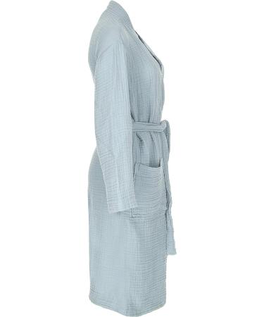 Sustainably Made Turkish Cotton Bathrobe | Soft & Absorbent | Garment Washed | Unisex S-M Green - Buy Online on GoSupps.com