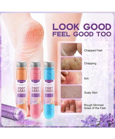 FOOT SOAK SALT - Himalayan Pink Salt with Lavender & Essential Oils | Herbal Sea Salts for Plantar Fasciitis Relief & Relaxation | Ideal Gifts for Foot Pain Relief - Buy Online on GoSupps.com