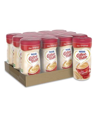 Coffee-mate 55882CT Non-Dairy Powdered Creamer, Original, 11 oz Canister, 12/Carton
