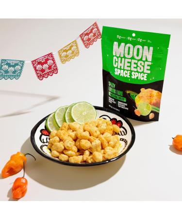 Moon Cheese Space Spice Spicy Lunar Lime Crunchy Protein-Rich Cheese Snack Chips Keto Friendly 100% Real Cheese Low Carb Gluten-Free No Sugar 10 oz Bags (Pack of 2) - Buy Online on GoSupps.com