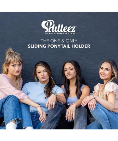 Pulleez Pony Party Sliding Ponytail Holder Set of 4 - Gold Metal Charms - Elastic Hair Tie Bracelet - Buy Online on GoSupps.com