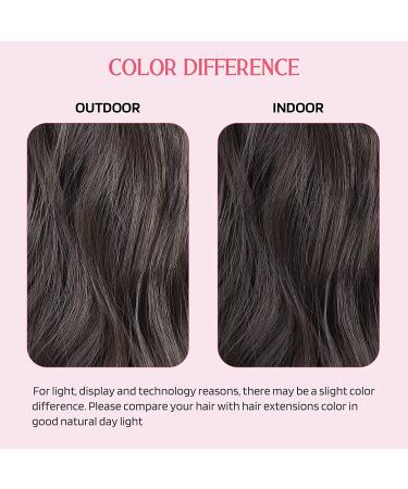 Adjustable HOOJIH Wire Hair Extensions - 16 Inch Curly Wavy Invisible Hairpiece for Women | Black Brown - Buy Online on GoSupps.com