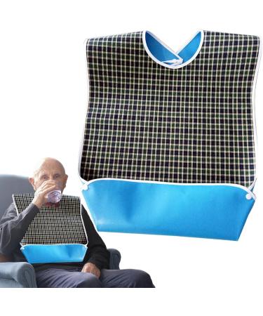 Dining Bibs for Adults | Feeding Bib Reusable with Crumb Catcher Washable and Reusable Clothing Protectors for Adults Senior Citizens - Buy Online on GoSupps.com