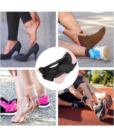 Adjustable Plantar Fasciitis Night Splint for Men & Women - Relief for Achilles Tendonitis & Foot Drop - Black Orthotic Brace - Buy Online on GoSupps.com
