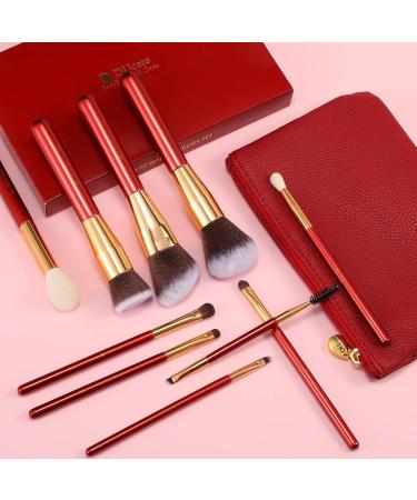 Ducare 10-Piece Professional Makeup Brush Set with Cosmetic Bag | Premium Synthetic Kabuki & Eye Brushes for Flawless Blending - Buy Online on GoSupps.com