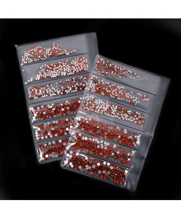 Jollin 3456pcs Flatback Rhinestones Glass Charms Diamantes Gems Stones for Nail Art 6 Size ss4 ss12 Siam - Buy Online on GoSupps.com