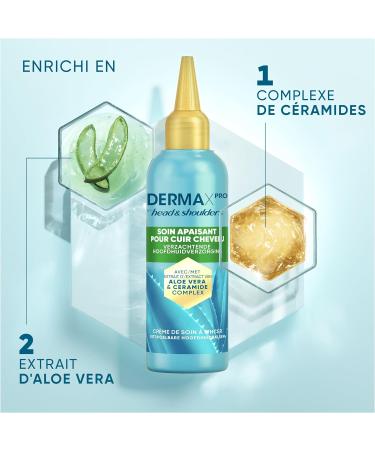 Head & Shoulders DermaXPro Soin Apaisant 145ml avec Extrait d Aloe Vera et Complexe de C ramides Apaise Instantan ment les Cuirs Chevelus et Qui D mange et Booste l Hydratation 145 ml (Lot de 1) - Buy Online on GoSupps.com