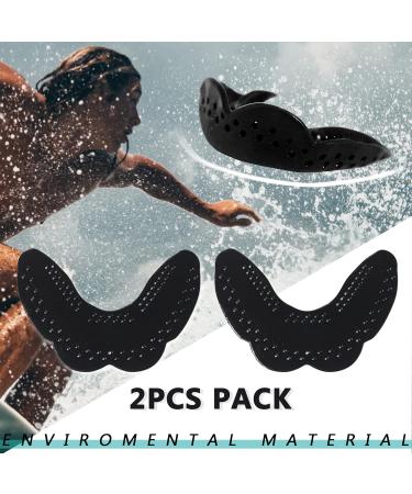UPTTHOW 2 Pack Reusable Night Mouthguard for Teeth Grinding - Adult & Child Sports Protection with Case Mirror & Tweezers - Medium Black - Buy Online on GoSupps.com