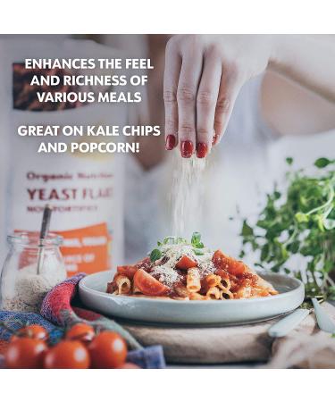 LOOV Organic Nutritional Yeast Flakes - Non-Fortified, Vegan, Non-GMO, Gluten Free, 227g | B-Vitamins | No Added Vitamins or Sugar | Resealable Bag - Buy Online on GoSupps.com