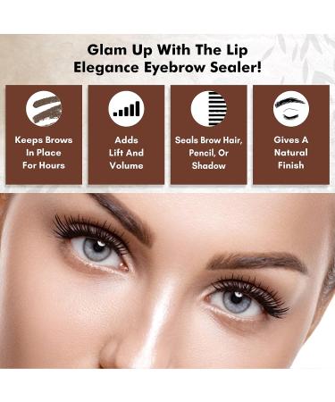 Lip Elegance Clear Eyebrow Sealer - Waterproof Brow Gel for Extreme Hold - 0.17 oz - Buy Online on GoSupps.com