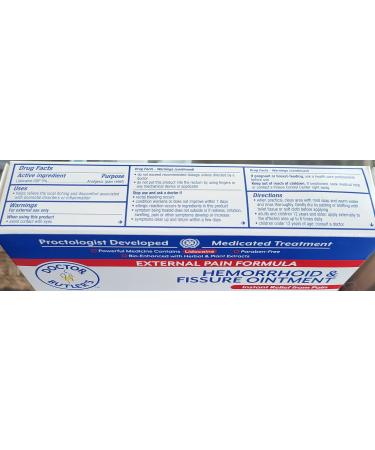 Doctor Butler's External Hemorrhoid & Fissure Ointment - Child Resistant Package