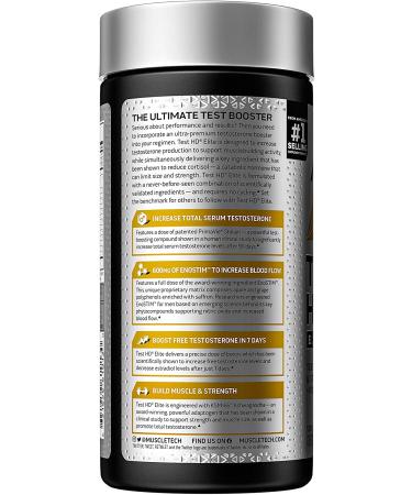 Muscletech Test HD Elite - Optimize Testosterone, 120 Capsules - Buy Online on GoSupps.com