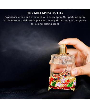 YU FENG 18ml Dragonfly Decorative Glass Spray Perfume Bottle Clear Empty Fine Mist Glass Travel Bottle Retro Refillable Atomizer Containers Decor N5 - Buy Online on GoSupps.com