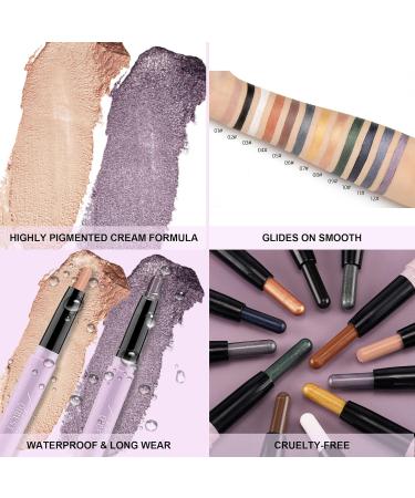 CCbeauty Eyeshadow Stick Set - Long Lasting Waterproof Eye Pencil for Professional Makeup - Matte Smoky Black 02# - Perfect Gift for Women - Buy Online on GoSupps.com