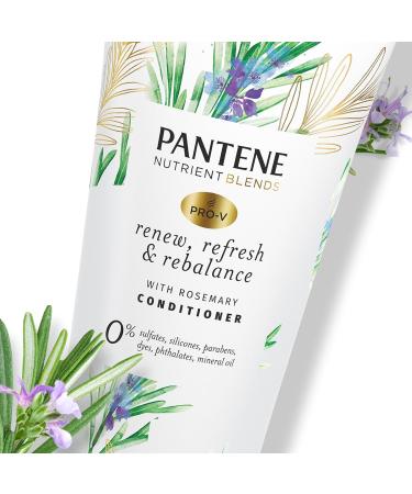 Pantene Sulfate Free Conditioner Detangling Conditioner Removes Hair Build Up and Adds Shine with Rosemary Safe for Color Treated Hair Nutrient Blends 237 mL Rosemary Conditioner - Buy Online on GoSupps.com