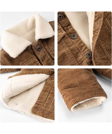 Volunboy Toddler Corduroy Sherpa Jacket - Brown - 2-3 Years - Buy Online on GoSupps.com