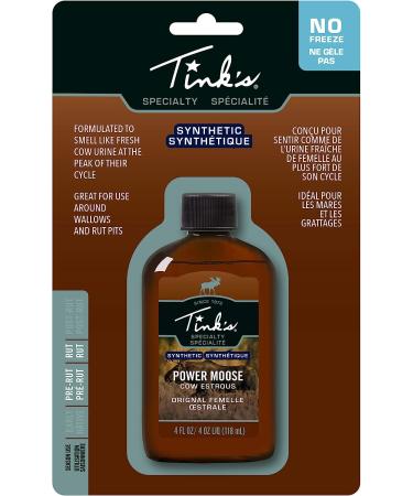 TINK'S Power Moose Synthetic Cow-in-Estrous 4oz - Attract more moose with this potent formula! - Buy Online on GoSupps.com