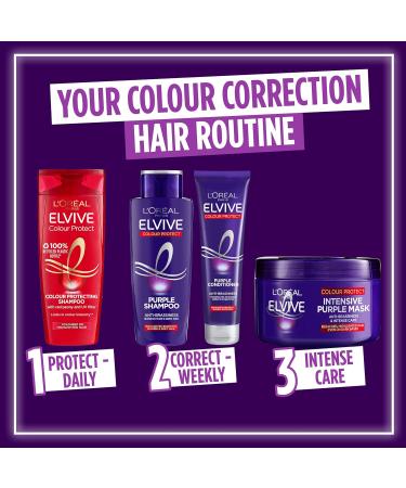 L'Oreal Paris Elvive Colour Protect Purple Conditioner 150ml - Haircare Essential - Buy Online on GoSupps.com