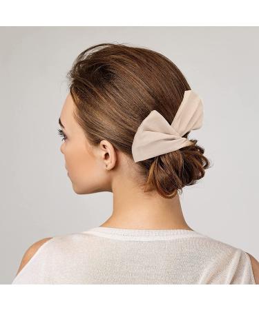 3-Pack Solid Color Hair Bun Maker Set - Flexible French Twist Donut Former for Women and Girls - Black, Beige, and Khaki - Buy Online on GoSupps.com