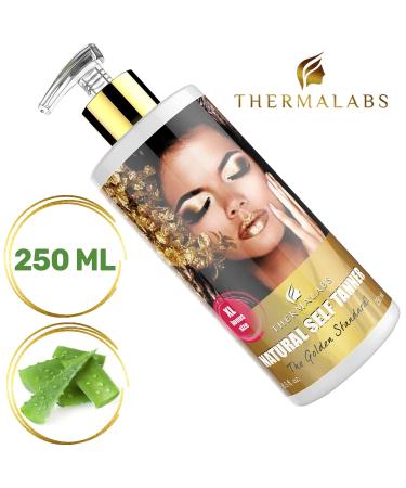 Self Tanner Indoor Tanning Lotion | Thermalabs Sunless Tan - Organic & Natural Gradual Bronze for Men & Women | Flawless Glow - Buy Online on GoSupps.com