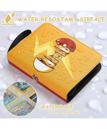 Getoys Card Binder - 400 Pocket Trading Card Album with 50 Sleeves | Holds Up to 400 Cards | Zipper Closure | Kids Toys - Orange - Buy Online on GoSupps.com