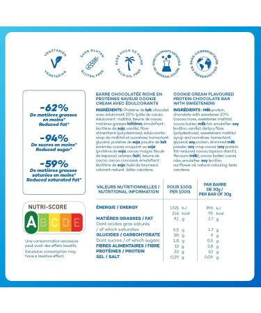 So Shape Cookie Cream Flavor Bars 10g Protein & Less Than 100kcal Per Bar 16 Bars of 30g - Buy Online on GoSupps.com