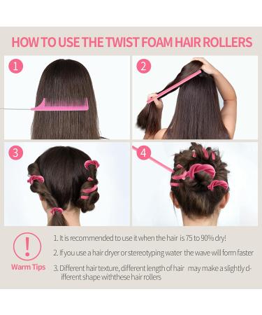 60PCS 9.45 Flexible Curling Rods Hair Rollers Set with Steel Pintail Comb - No Heat Hair Curlers for Short and Long Hair - Buy Online on GoSupps.com