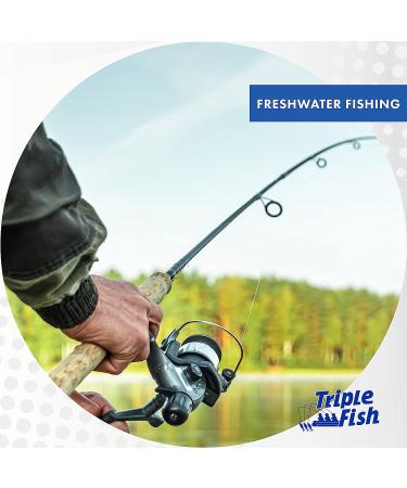Triple Fish Monofilament Fishing Line - Strong Clear Pink Camo | 200 lb Test | Ideal for Trolling, Bottom Fishing & Casting | Catfish, Bass | 1 lb Spool - Buy Online on GoSupps.com