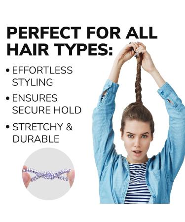 Spiral Hair Ties 20 Pcs - Stretchy Coil Hair Bands for Kids - Cord Telephone Bracelet Pack - Plastic Bulk Bracelets - Buy Online on GoSupps.com
