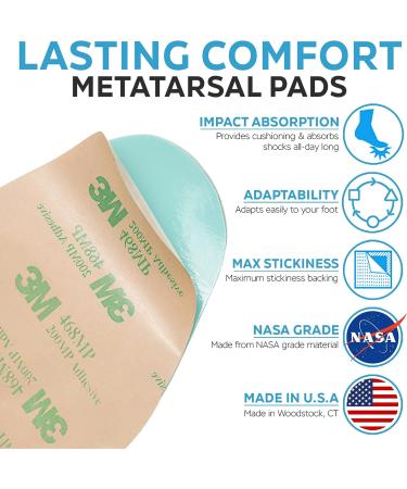 PerseveranX Metatarsal Pads for Women - 2 Pairs Premium Foot Cushions for High Heels - Ball of Foot Inserts for Heel Pain Relief - Buy Online on GoSupps.com