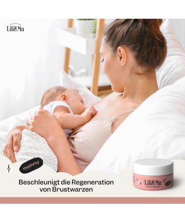 Lili & Mu Nipple Ointment 100% Natural | Fast Relief Wound Cream | Hypoallergenic Breast & Nipple Care - 25ml - Buy Online on GoSupps.com