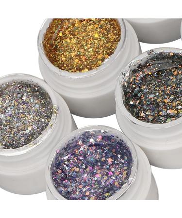 Health And Beauty Holographic Reflective Glitter Gel 8 Colors Sparkly Shiny Flashing Uv Led Nail Polish Set Nail Products - Buy Online on GoSupps.com